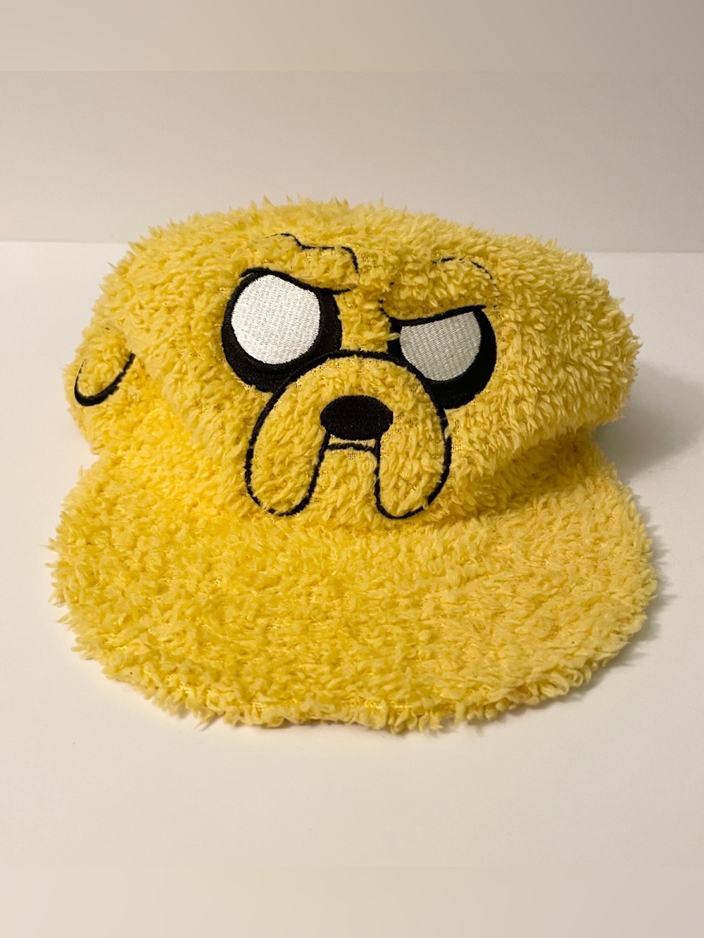 Adventure Time Jake the Dog Sherpa Snapback Hat Yellow Cartoon Network 2013